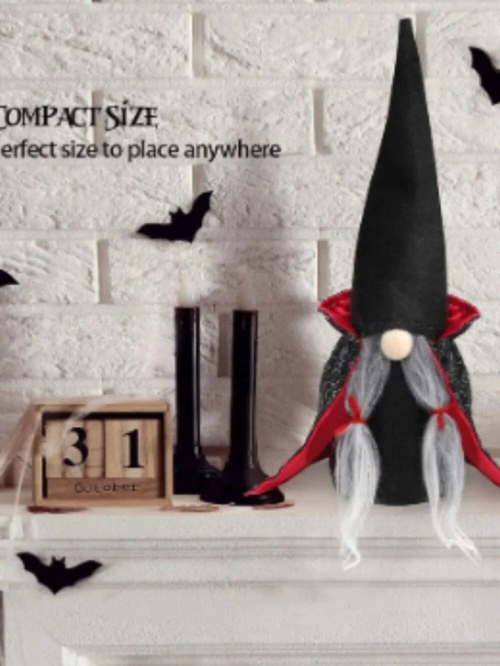 2 Pack Halloween Vampire Gnomes